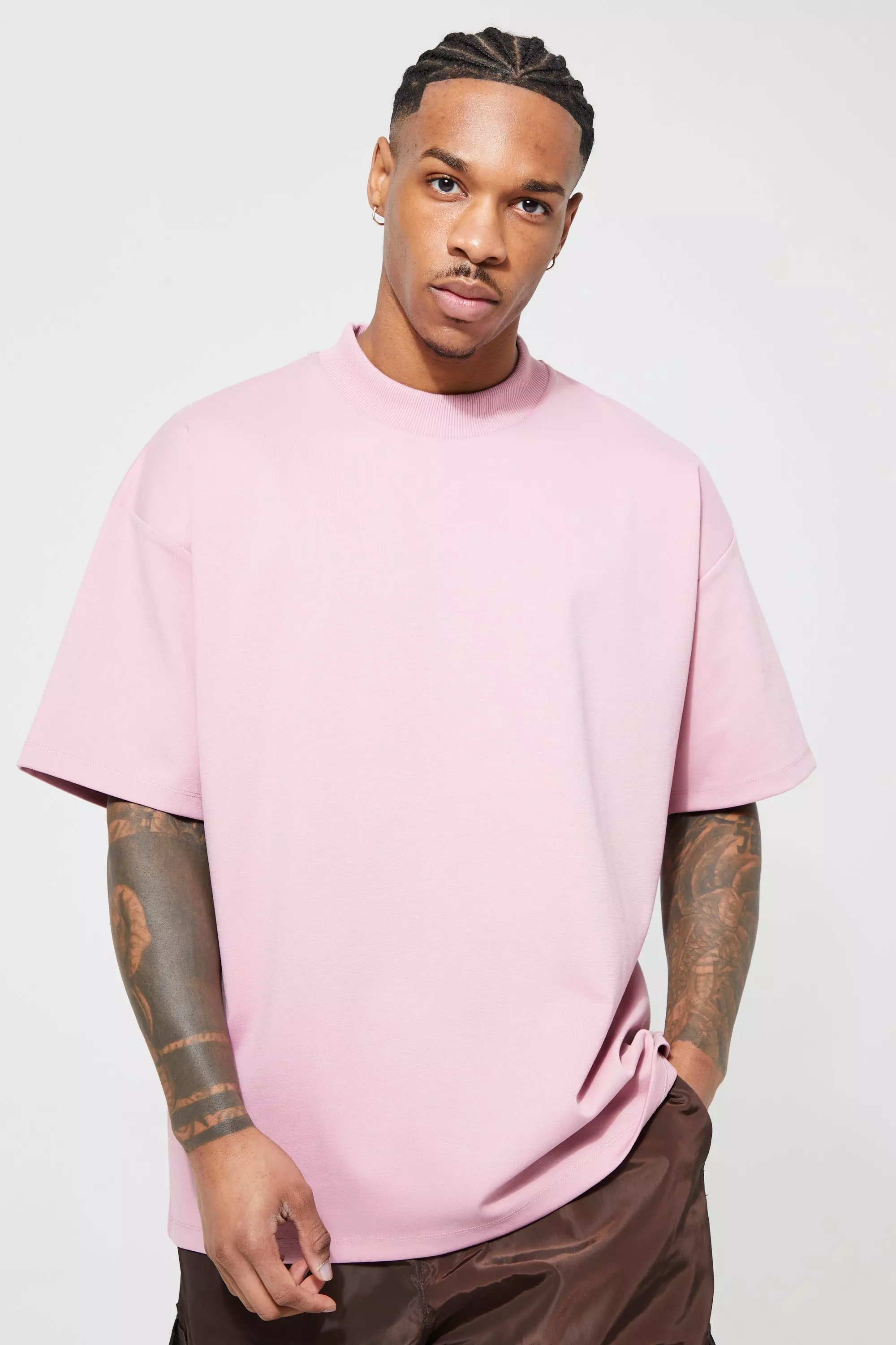 Pink best sale baggy shirt